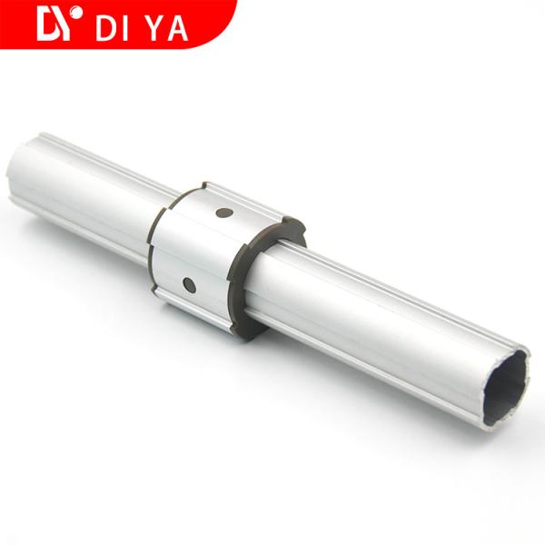 Round Aluminium Extruded DY56 Sections Lean Pipe Slippery Sleeve For Workshop And Factory