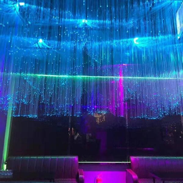 Custom RGBW Star Ceiling Twinkle Stage Lights Optic Fiber Engine Waterfall APP Remote Controller Lighting LED Fiber Optic Lights