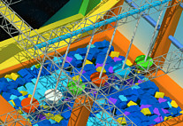 Мост твердой древесины гимнастической привлекательной потехи оборудования тренировки батута ексситинг