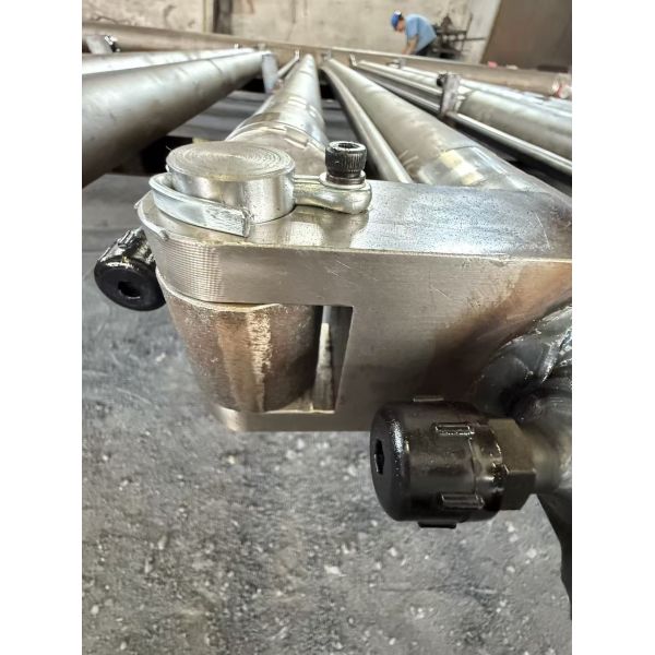 60mm Hard Chrome Plated Steel Hydraulic Telescopic Cylinder Double Acting For Crane