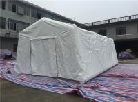 De PVC d'air tente gonflable blanche de secours fortement, tente médicale d'armée gonflable d'hôpital