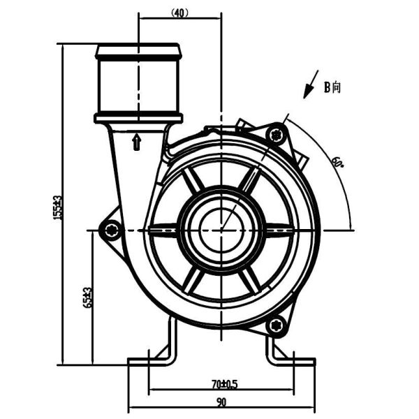 High Performance 24V Electric Vehicle Coolant Pump For Liquid Cooled Solution