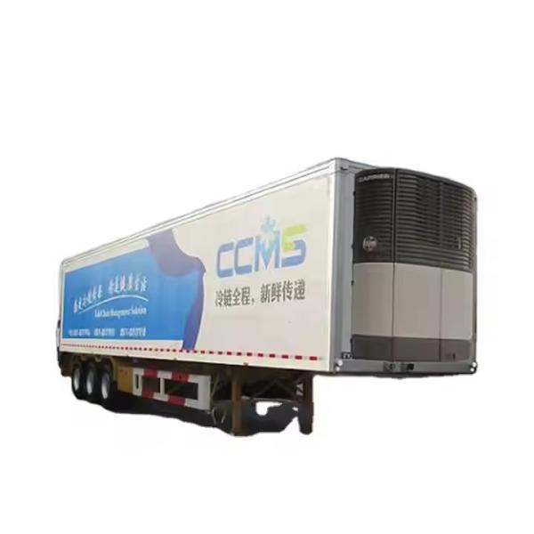 CIMC Van Refrigerated Cost 3 Axle Deck Fridge Prime Cargo Reefer Semi Trailer Refrigerated Semi Trailer Refrigerated Van Trailer