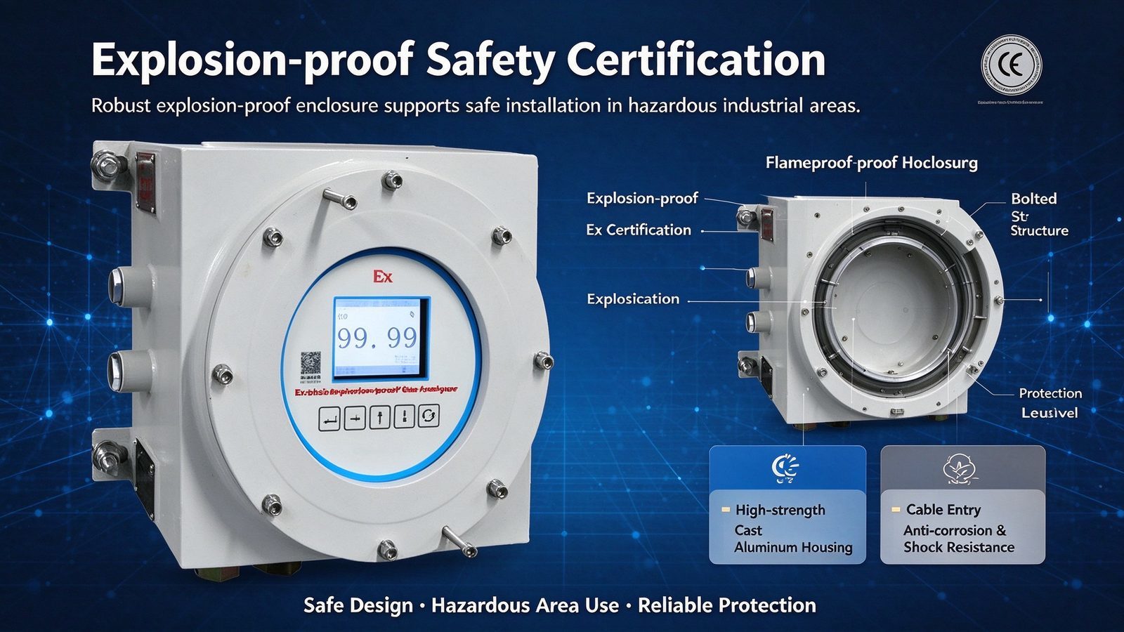 Explosion Proof NDIR Infrared Gas Analyzer CH4 CO CO2 SF6 SO2 CnHm NH3 Gas Detector