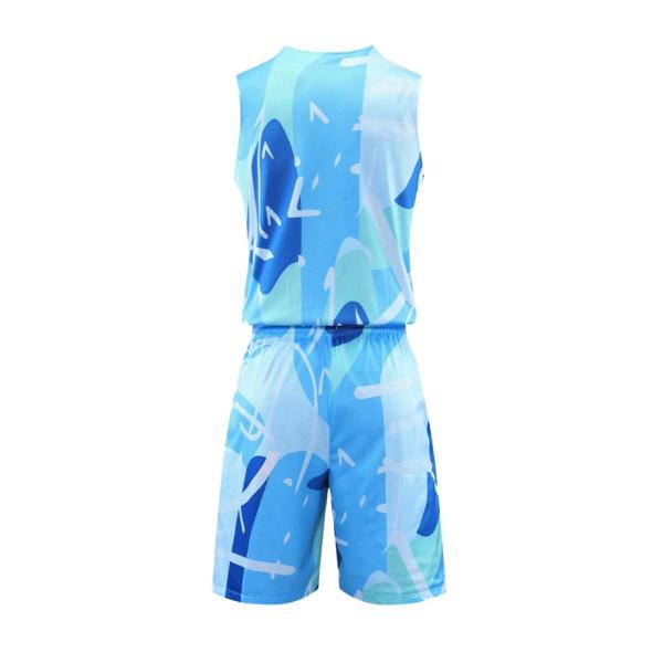 Reversible Basketball Jersey With Athletic Shorts , Practice Sports Training Uniforms For Men