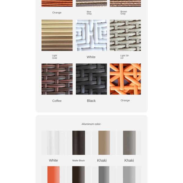 Outdoor Table Balcony Rest Chair With Customized Color And Fabric Rattan Chair