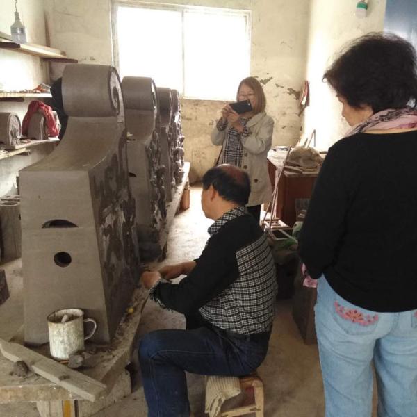 Крыша Unglazed серого цвета китайская орнаментирует черепицу дракона виска Малайзии Handmade