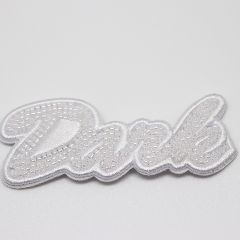 Embroidery Machine Bead Letter Patch
