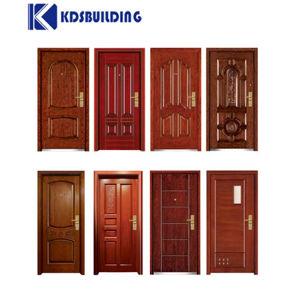 Casa de madeira porta única Casa Hotel Interior à prova de balas Porta da frente