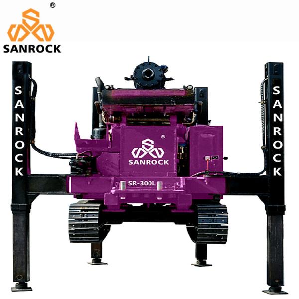 Equipamento para poços de águas profundas Furo Hidráulico Completo 300m Rastejador Equipamento de Perfuração para Poço de Água
