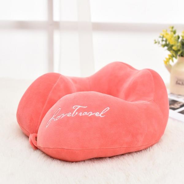 Fasion Style U-Shape Cervical PP-cotton Travel Pillow for Car Home Office Nap 2023