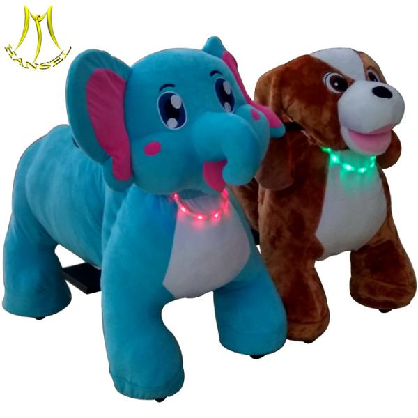 Hansel motorized animals plush riding animals and animal toy ride for mall with ride on animal scooter for sale