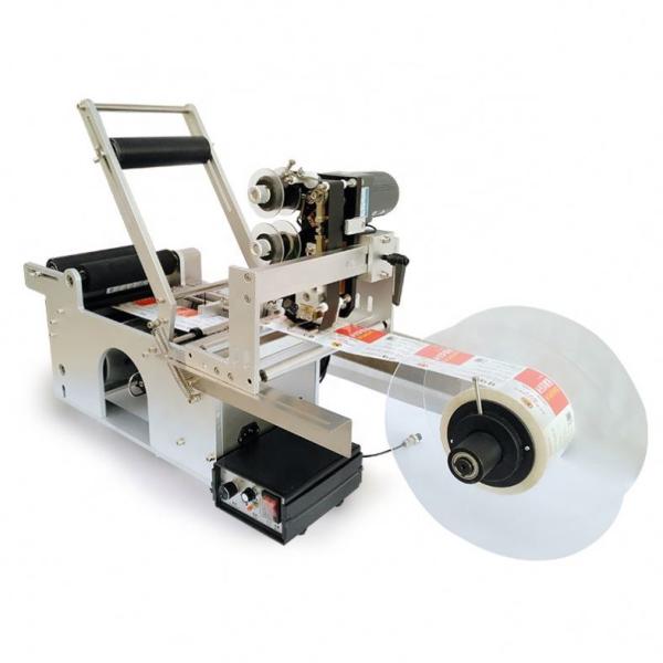 Semi-Automatic Round Bottle Label Applicator with Date Printer