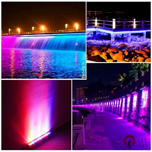 Anodized Surface Commercial LED Outdoor Lighting With Temepered Glass Lamp Body