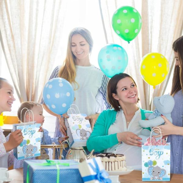 CMYK 4 цвет офсет печать небольшая голубая вечеринка Покупки Тота Kraft бумажная сумка для детей