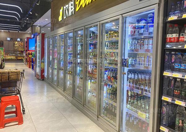1350W Commercial Refrigerator 2 / 3 / 4 / 5 Door Remote Beverage Fridge