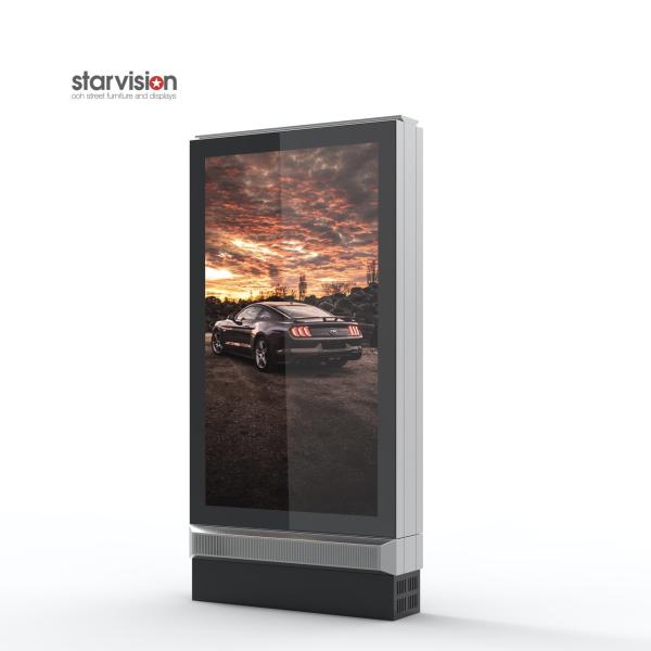 Single Sided 3840x2160 Outdoor Digital Advertising Display Screens 3000nits