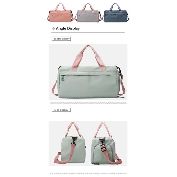 Bolso de deporte a prueba de agua personalizado con bolsillo húmedo y compartimiento para zapatos