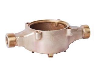 Corpo de bronze portátil do medidor de água, certificado frio do medidor NSF61 do volume de água