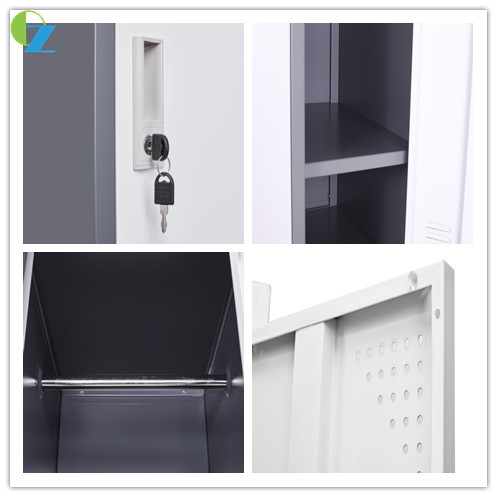 Two Door Vertical Steel Locker cabinet Any RAL Color Available