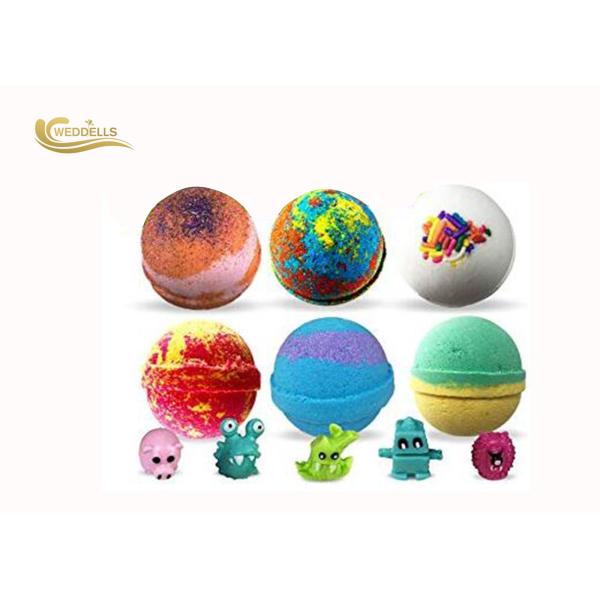 Strawberry Flavor Fizzy Kids Surprise Organic Vegan Pure Handmade Bath Bombs