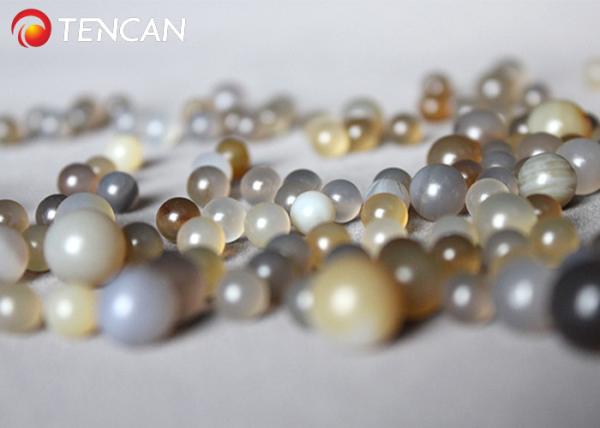 Polishing Surface Durable Agate Mill Ball 5-30mm 6% MgO Cao Mn2O3 7.2 Mohs