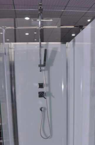 1200 x 800 x 2200 profils blancs de chrome de plateau d'ABS de carlingues rectangulaires de douche