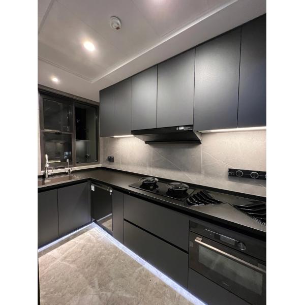 High End Kitchen Cabinet Italian Cusine Luxury Painting Laminate Full Modern