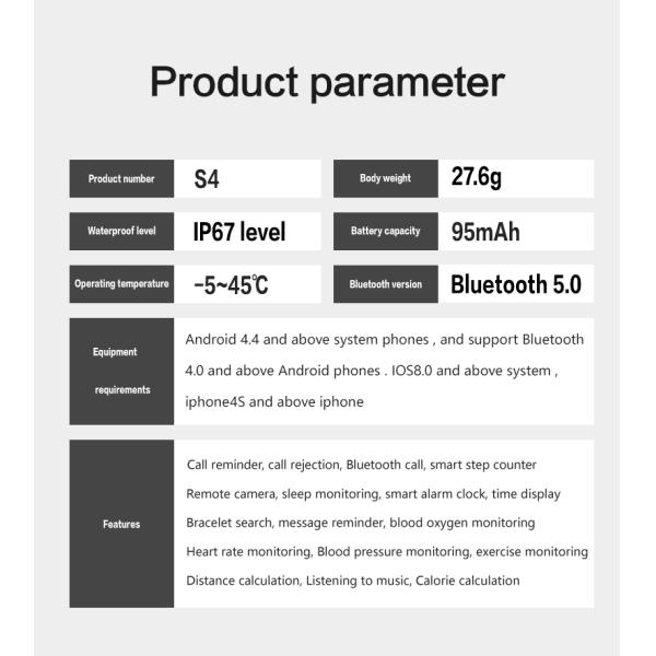 S4 Amazfit Gts Fitness Smartwatch With Heart Rate Monitor Bracelet  195mAh 1.14INCH