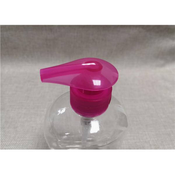 High Viscosity Liquid Lotion Pump Dispenser Rose Red Ribbed / Smooth Closure