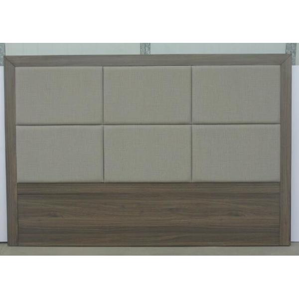 Upholstered Hotel Style Headboards , MDF Wood Bed Backboard With Double Dowel