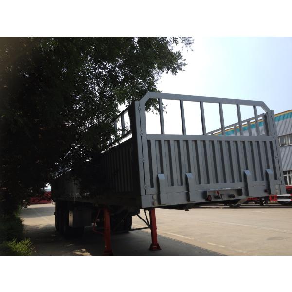 Custom Cargo Semi Trailer Truck 13000mm Length And Loading 35000 KG Sidewall Semitrailer