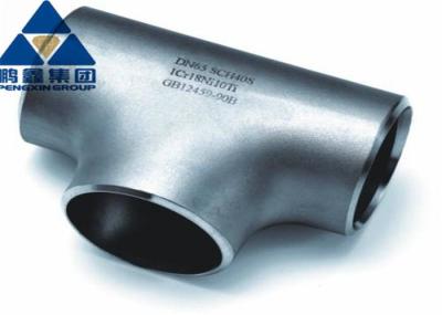 Silver Gray Gb12459-90b DN 65 SCH40S Pipe Tee Fittings 1CR18NI10TI
