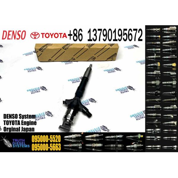 23670-39276 23670-39235 23670-30100 095000-5520 095000-5930 095000-6190 Fuel Injector for Denso Toyota Hilux Hiace 2KD 4WD D4D