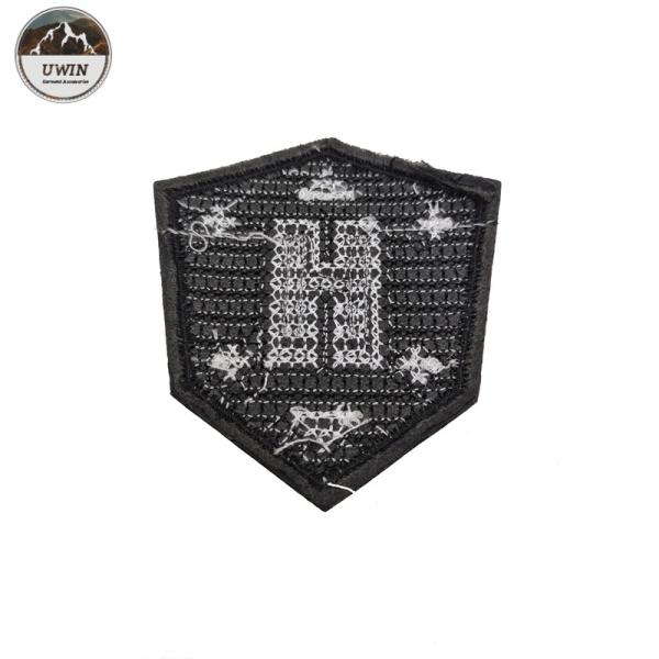 Beads 3D Sew On Embroidered Patches Number / Letter Design For Clothing