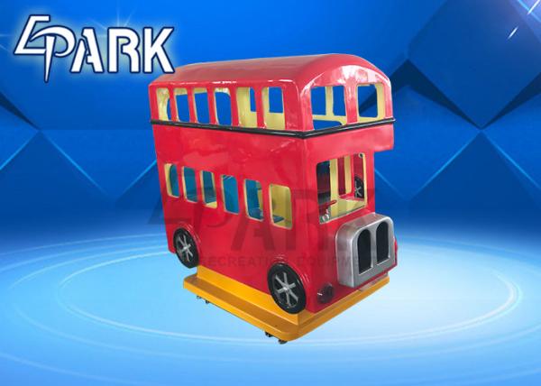 Fiberglass Material Big Bus Kiddy Ride Machine Seat With Motion Left And Right
