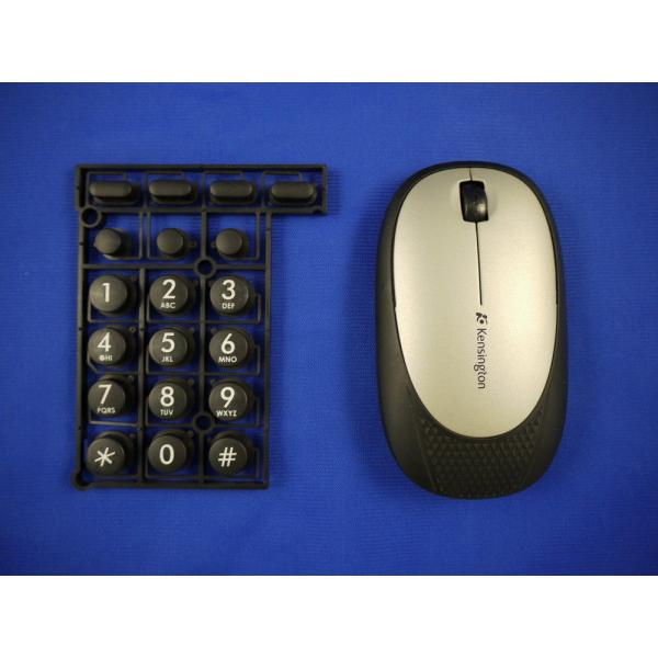 Overmold Keyboard / PC wireless Computer Mouse in overmolding plastic