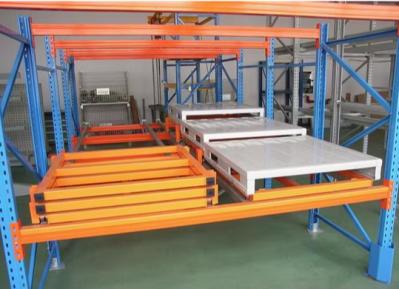 Customized Industrial Push Back Storage Racks For Storing Large Volumes Goods