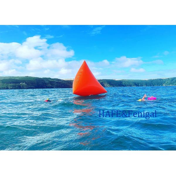 Triangular Shape Inflatable Triathlon Floating Water Marker Buoy Swimming Race Inflatable Buoy With Logo