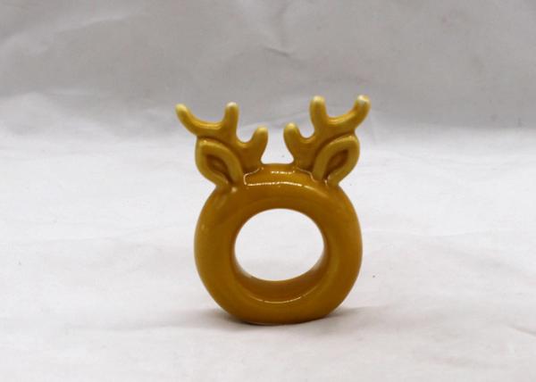Adorable Ceramic Napkin Holder Animal Design Napkin Ring Dolomite Colors Available