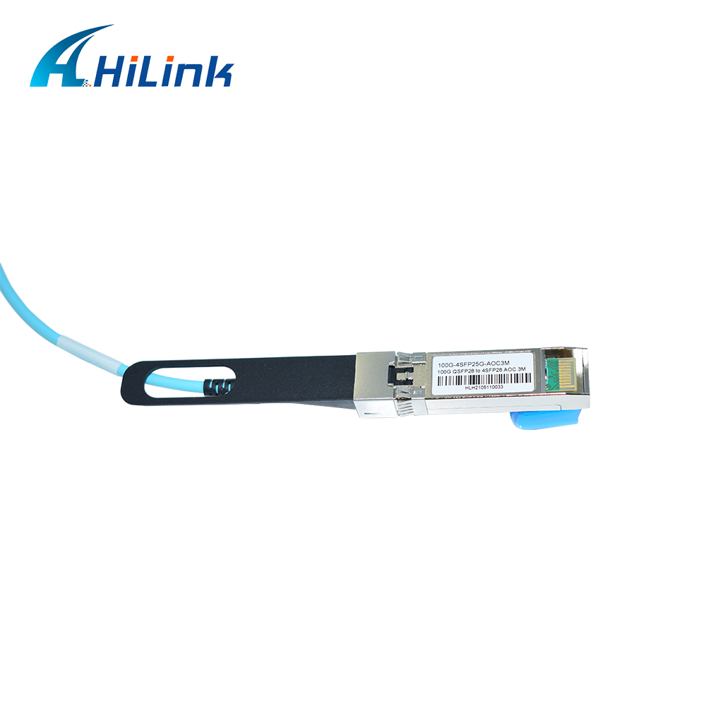 проламывание AOC 3M оптического кабеля QSFP28 волокна локальных сетей гигабита 100G активное