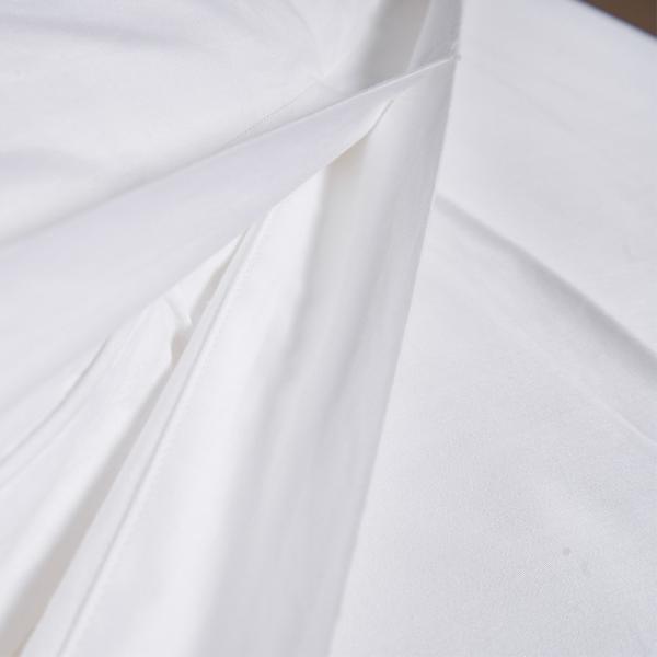 Custom Embroidery Logo Hotel Cover Sheet Set Four Pcs 100% Cotton King Size Bed Sheet