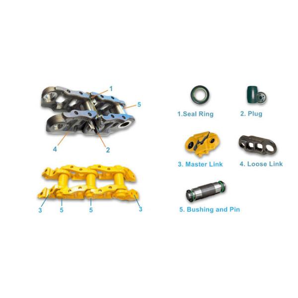 Structure of oil track chain Стальная железнодорожная цепь D3 D4 D4H D5M D6C D6D D6R D6H D7G D7 D8R D8N D9R D9N D11 Цепь для бульдозеров