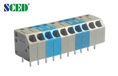 Lance o bloco terminal do grau elétrico do bloco terminal 300v 10a de Screwless da mola de 3.50mm