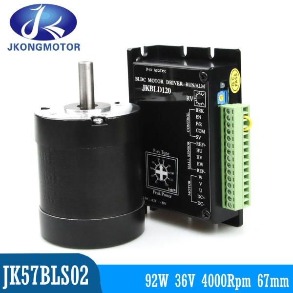 4 moteur électrique sans brosse de C.C de Polonais 92w 36v 4000rpm 57mm pour l'automation de porte