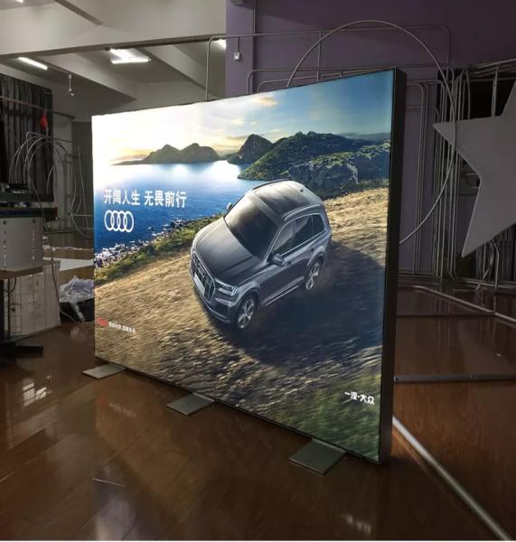 150g 160g Advertising SEG Light Box Easy Set Up Aluminum Frame Backdrop 60mm