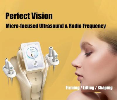 Vertical Powerful New Double Hifu Gold MFU RF SD Focused Ultrasound Skin Lifting Machine