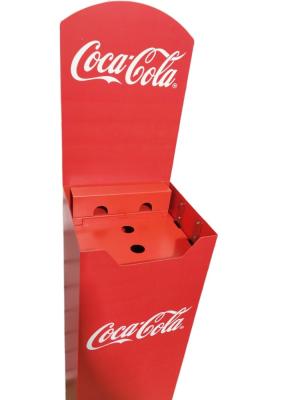 Freestanding Custom Metal Display Stands For Coca Cola 500 Lbs Weight Capacity