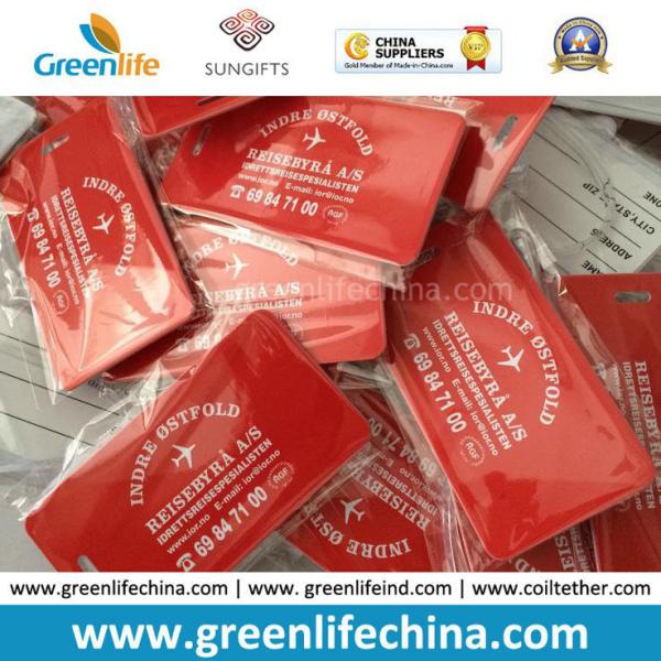 Beatuiful Red Color Logo Printed Travel Hange Tag for Luggage