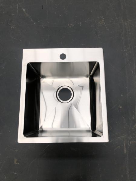 Small Single Bowl Top Mount Stainless Steel Kitchen Sink Easy Installation Fixing Rails